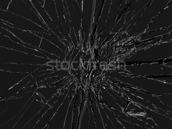 Broken heart shape: Shattered glass Stock photo © Arsgera