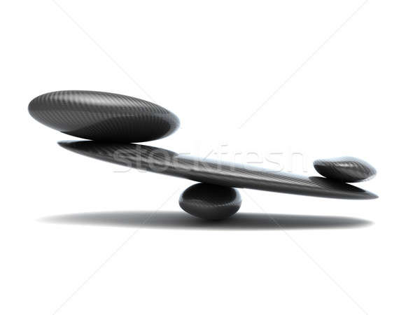 stability scales with carbon fiber shapes Stock photo © Arsgera