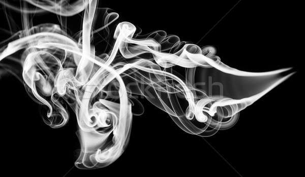 Abstractie magie witte rook patroon zwarte Stockfoto © Arsgera