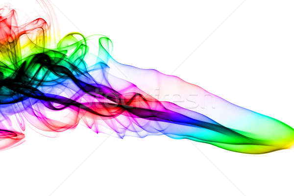 Abstraktion farbenreich Rauch swirl weiß Licht Stock foto © Arsgera
