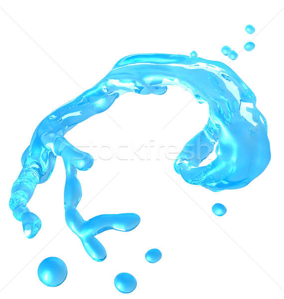 Reinheit splash Wassertropfen isoliert weiß Wasser Stock foto © Arsgera