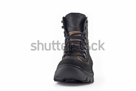 Front view of Warm leather boot  Stock photo © Arsgera