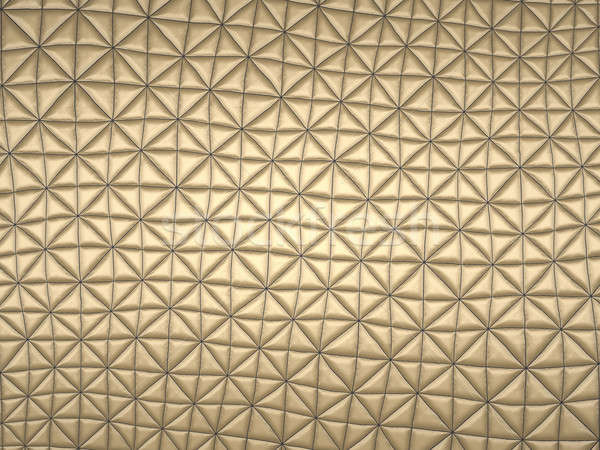 Beige fabric with triangle stitched pattern Stock photo © Arsgera