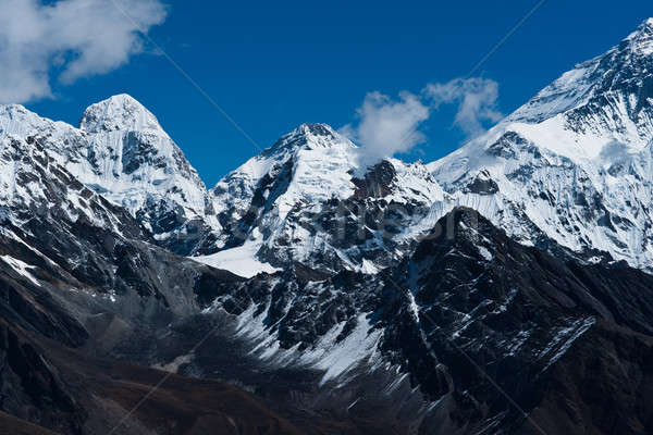 Himalaya peaks: Pumori, Changtse, Nirekha and side of Everest Stock photo © Arsgera