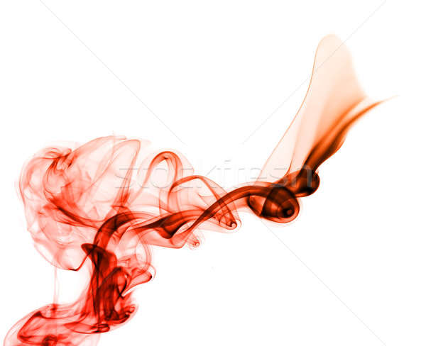 Rot abstrakten Rauch Wirbel weiß schwarz Stock foto © Arsgera