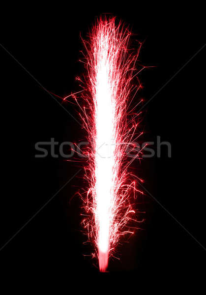 Beautiful Red birthday fireworks Stock photo © Arsgera