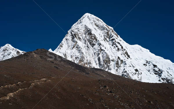 Kala Patthar and pumo ri mountains in Himalayas Stock photo © Arsgera
