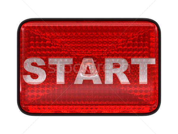 Start red button or headlight Stock photo © Arsgera