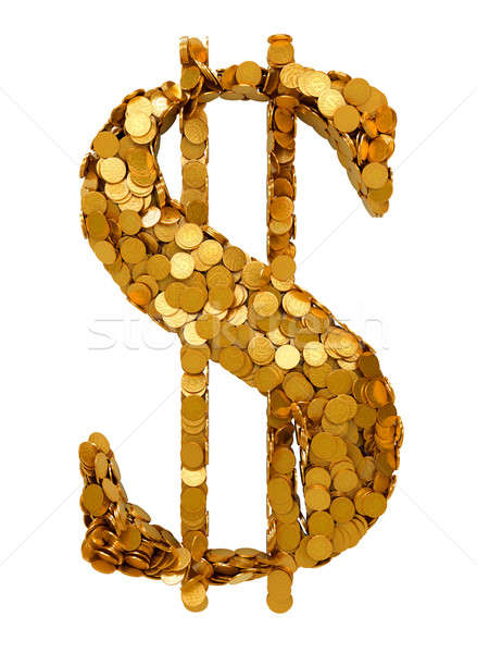 EUA dólar moeda símbolo moedas Foto stock © Arsgera