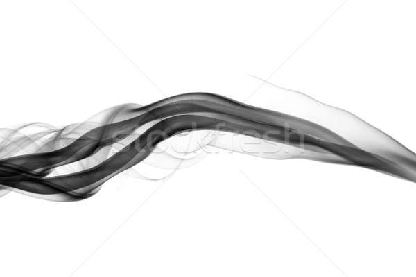 Black Abstract fume shapes Stock photo © Arsgera