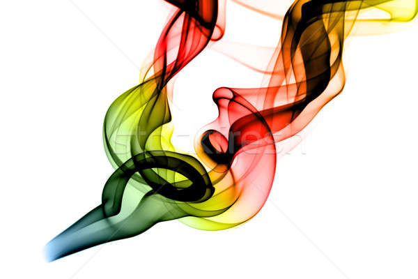 RGB Fume Abstract shape on white Stock photo © Arsgera