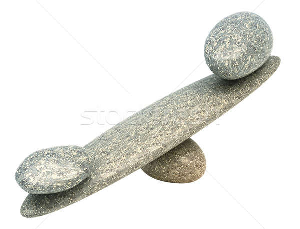 Gleichgewicht Kiesel Stabilität Skalen Steine groß Stock foto © Arsgera