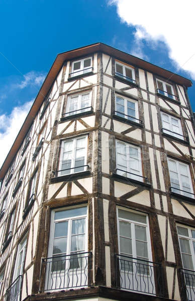 Stock photo: Old Studwork house facade in Rouen
