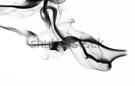Abstract white fume pattern and shape on white Stock photo © Arsgera