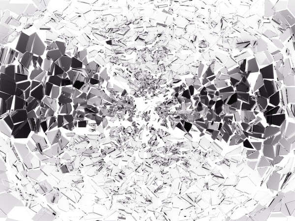 частей сломанной треснувший стекла белый большой Сток-фото © Arsgera
