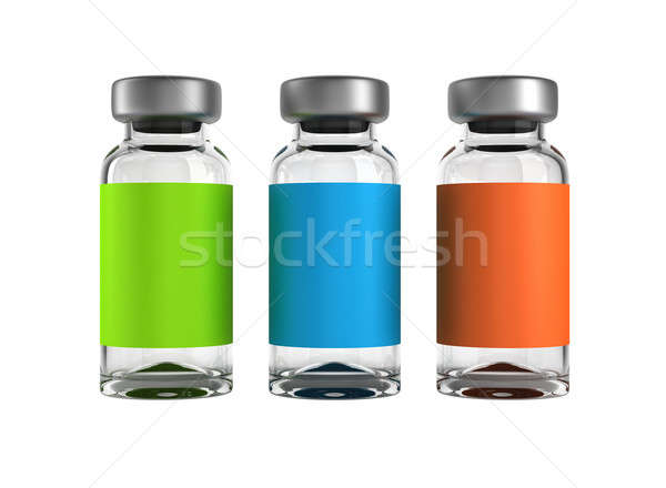 Three medical ampules isolated Stock photo © Arsgera