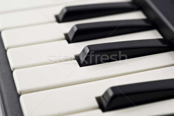 Extreme Closeup of piano keyboard  Stock photo © Arsgera
