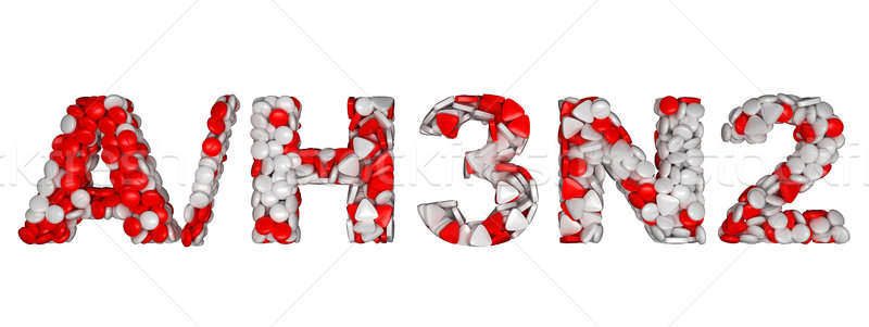 вирус слово красочный таблетки изолированный белый Сток-фото © Arsgera
