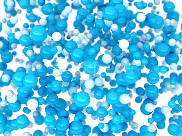 Blue orbs or bubbles soaring Stock photo © Arsgera