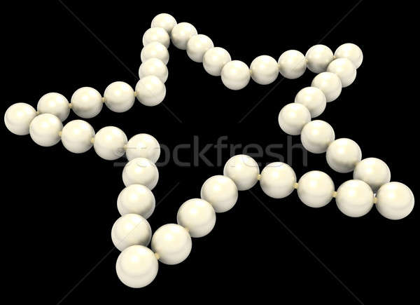 Pearls star shape isolated  Stock photo © Arsgera