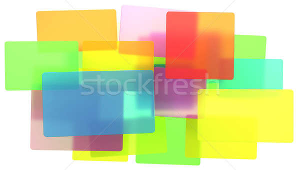 Diversity - Abstract translucent rectangles Stock photo © Arsgera