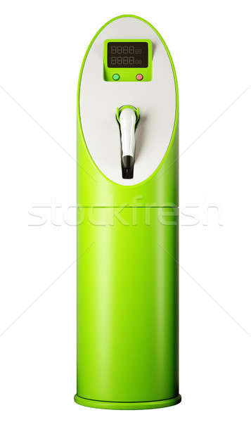 Eco friendly transport: side view of charging station for electr Stock photo © Arsgera