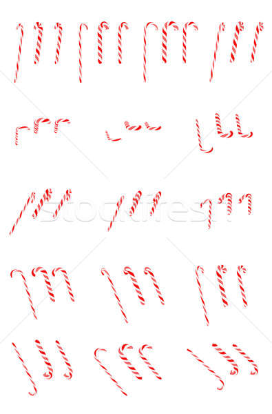 Collection of Festive Candy canes Stock photo © Arsgera