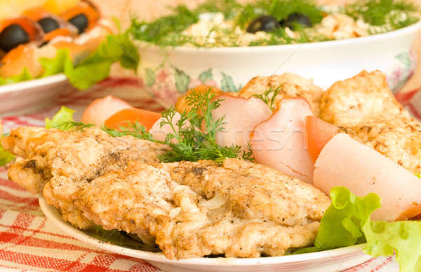 Smakelijk banket restaurant voedsel tabel dienst Stockfoto © Arsgera
