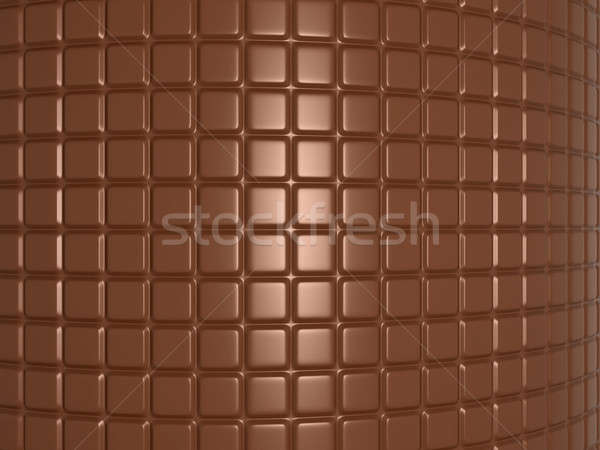 Stock photo: Bent chocolate bar