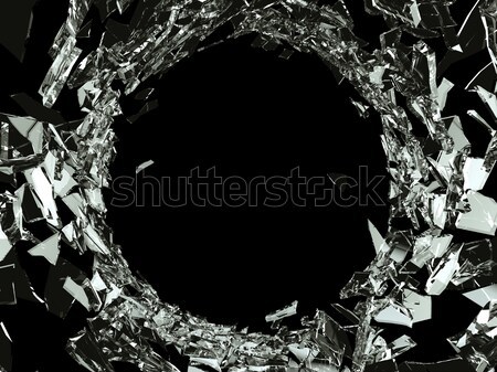 碎玻璃 黑色 抽象 設計 商業照片 © Arsgera