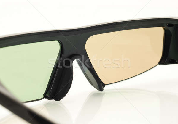Stereo 3D tv aktif panjur Stok fotoğraf © Arsgera