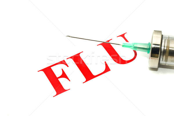 H1n1 maladie alerter seringue grippe Photo stock © Arsgera
