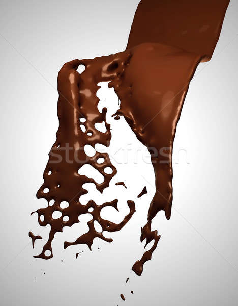 Foto stock: Chocolate · grande · gris