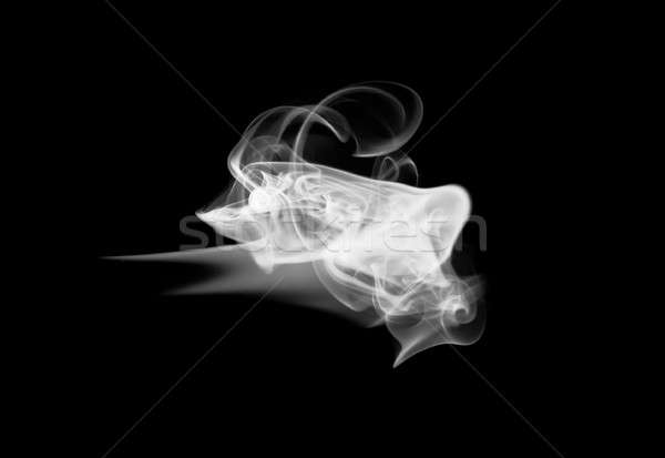 Abstract fume shapes on black Stock photo © Arsgera