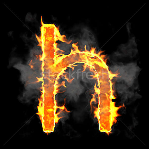 Stock fotó: égő · láng · betűtípus · levél · fekete · textúra