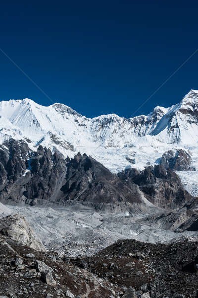 Mountain summits in the vicinity of Cho oyu peak Stock photo © Arsgera