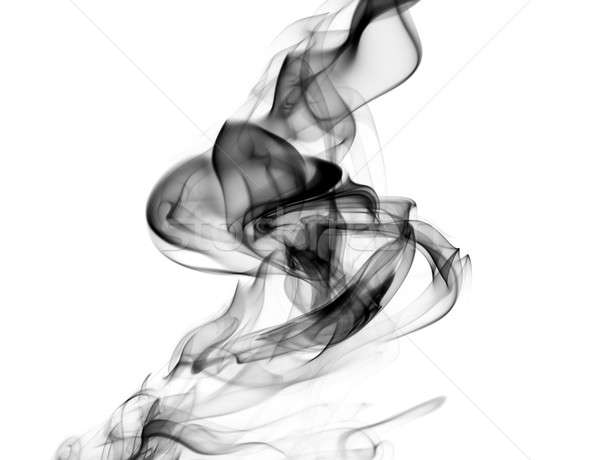 Abstract fume swirls on white Stock photo © Arsgera