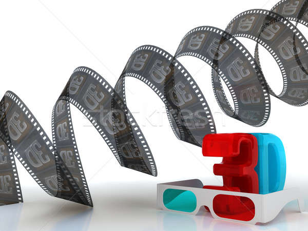 3D television - glasses and film Stock photo © Arsgera