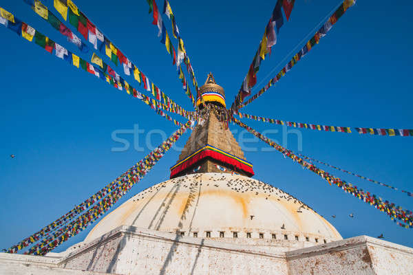 Boudhanath stupa in Kathmandu Stock photo © Arsgera