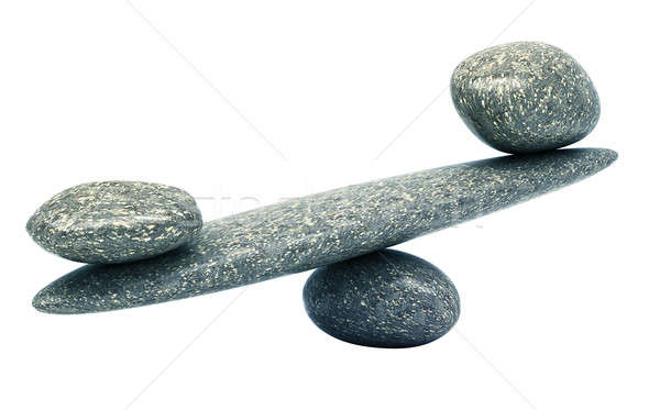 Stabiliteit schalen stenen groot klein Stockfoto © Arsgera