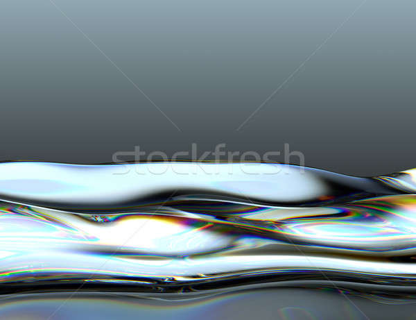 Oil or gasoline waves with oily pattern Stock photo © Arsgera