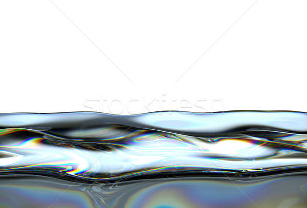 Oil or gasoline waves with oily pattern isolated  Stock photo © Arsgera