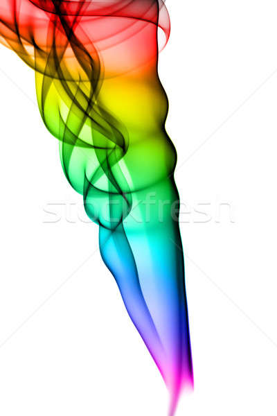 Magic colorful Abstract fume pattern on white Stock photo © Arsgera