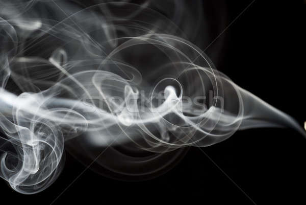 Resumen negro humo luz ola Foto stock © Arsgera