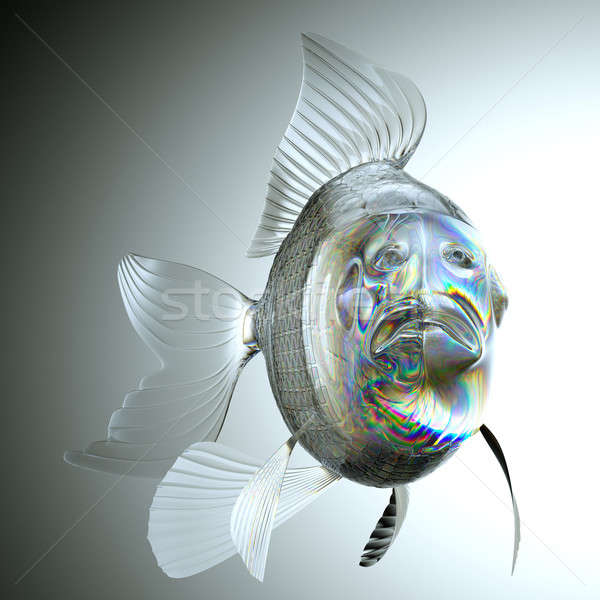 ガラス状の 魚 スケール 自然 ストックフォト © Arsgera