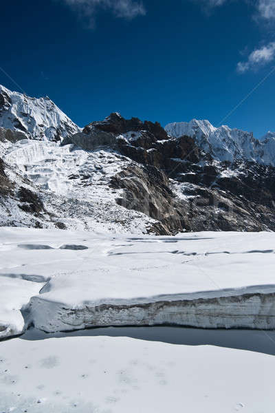Topo la himalaia Nepal altura Foto stock © Arsgera