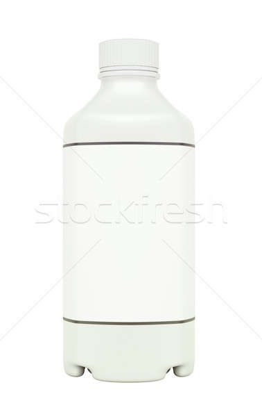 白 プラスチック ボトル 流体 薬 孤立した ストックフォト © Arsgera