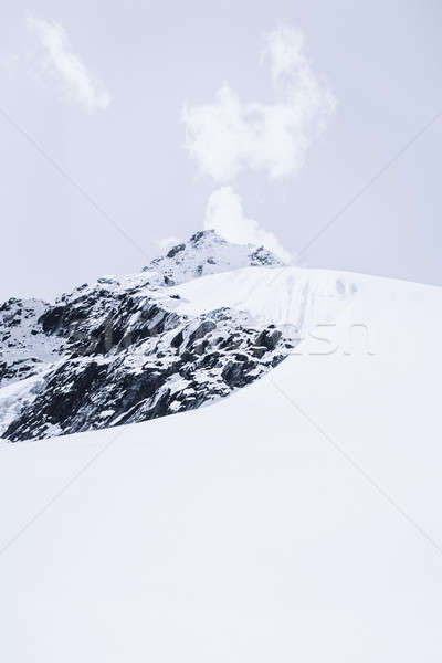 Snowed mountain summit and rocks in Himalaya Stock photo © Arsgera