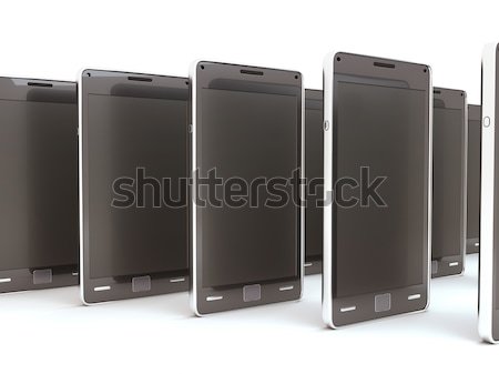 Choosing a new smart phone: group of cellphones Stock photo © Arsgera