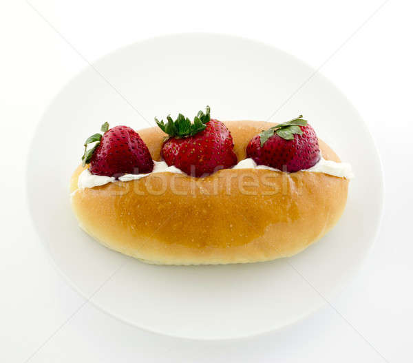 bread and cheese and strawberry Stock photo © art9858